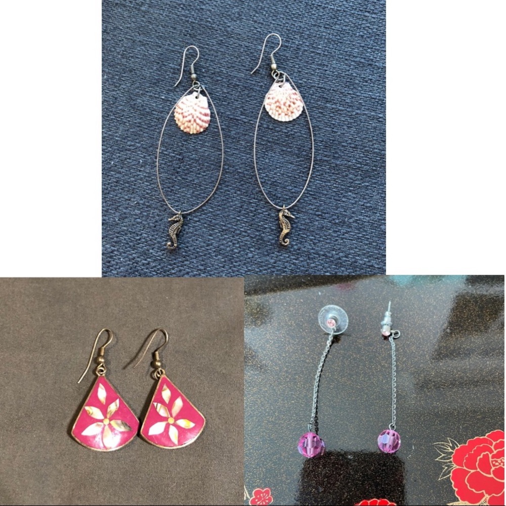 💜 5 for $25 3 earring bundle